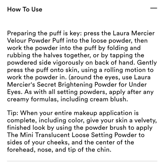 Laura Mercier Delux Mini Translucent Loose Setting Powder & Velour Puff New - Picture 6 of 12